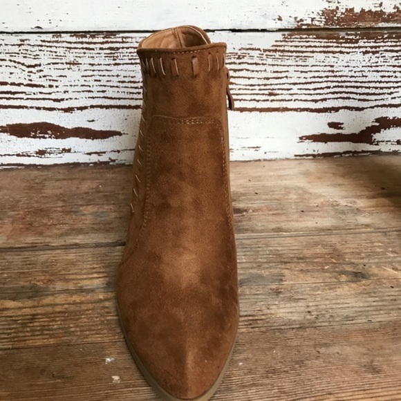 NWT Ccocci Luck Suede Tan Bootie 8 - Picture 7 of 7